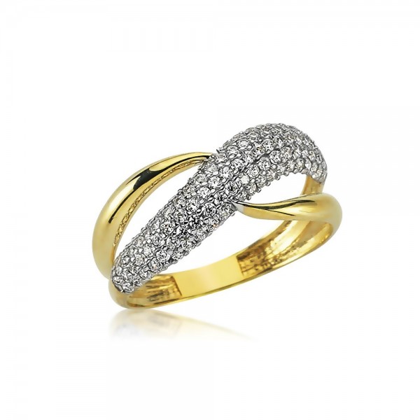 Damenring 333er Gold Zirkonia