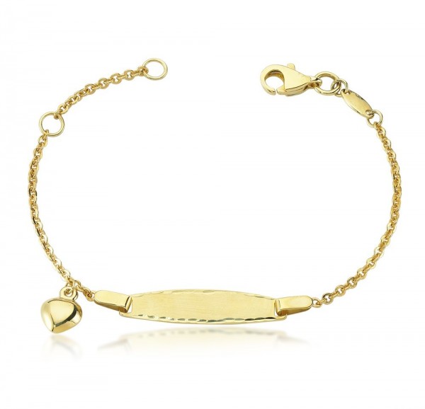 Kinderarmband 333er Gold Gravur Engel
