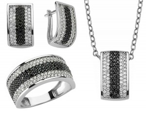 Schmuckset 925 Sterling Silber Zirkonia Schmuckset 925 Sterling Silber Zirkonia