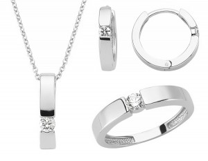 Vorschau: Schmuckset 925 Sterling Silber Zirkonia Vorschau: Schmuckset 925 Sterling Silber Zirkonia