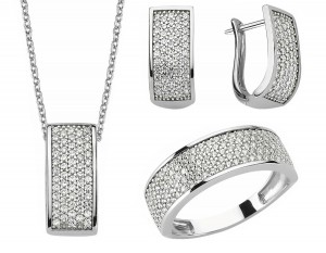 Schmuckset 925 Sterling Silber Zirkonia Schmuckset 925 Sterling Silber Zirkonia