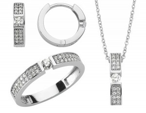 Schmuckset 925 Sterling Silber Zirkonia Schmuckset 925 Sterling Silber Zirkonia