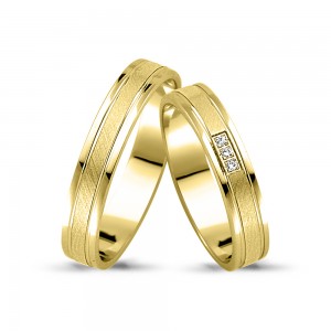 Trauringe 585er Gelbgold 0,015 ct. Brillant TR15264 Trauringe 585er Gelbgold 0,015 ct. Brillant TR15264