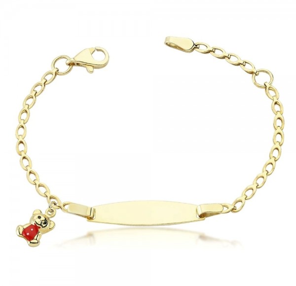 Kinderarmband 333er Gold Gravur Herz