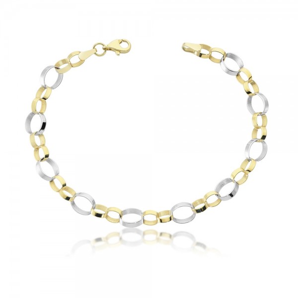 Armband 333er Gold Bicolor