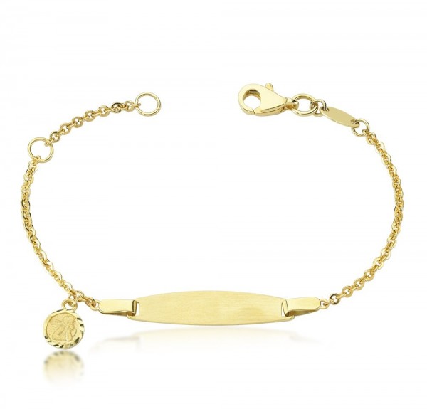 Kinderarmband 333er Gold Gravur Engel