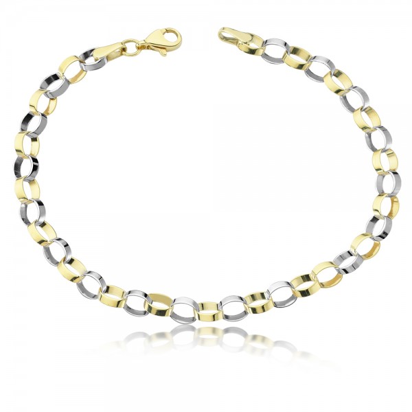 Armband 333er Gold Bicolor