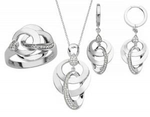 Schmuckset 925 Sterling Silber Zirkonia Schmuckset 925 Sterling Silber Zirkonia