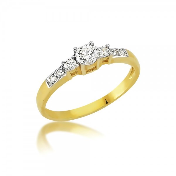 Damenring 333er Gold Zirkonia