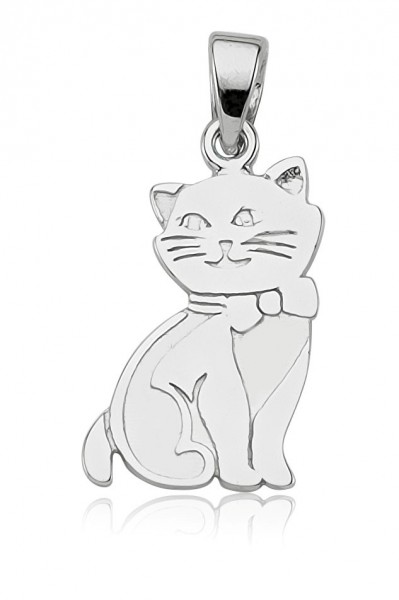 Anhänger Katze 925 Sterling Silber
