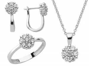 Schmuckset 925 Sterling Silber Zirkonia Schmuckset 925 Sterling Silber Zirkonia