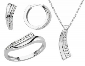 Schmuckset 925 Sterling Silber Zirkonia Schmuckset 925 Sterling Silber Zirkonia