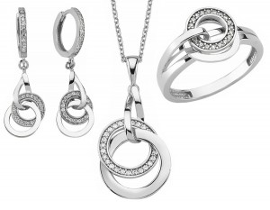 Schmuckset 925 Sterling Silber Zirkonia Schmuckset 925 Sterling Silber Zirkonia