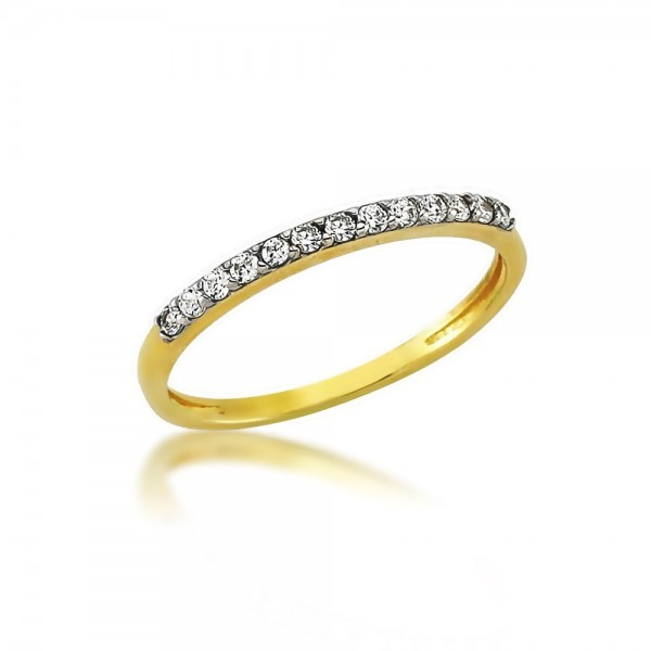 Damenring 333er Gold Zirkonia