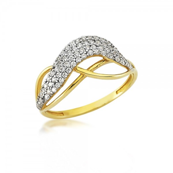 Damenring 333er Gold Zirkonia