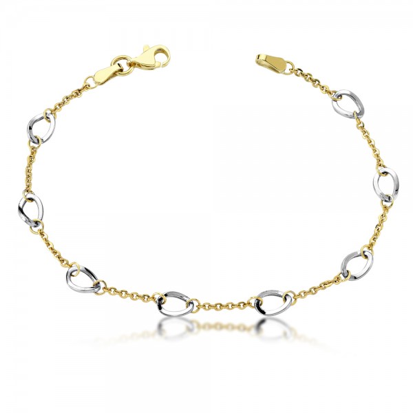 Armband 333er Gold Bicolor