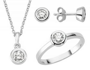 Schmuckset 925 Sterling Silber Zirkonia Schmuckset 925 Sterling Silber Zirkonia