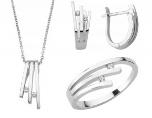 Schmuckset 925 Sterling Silber Zirkonia Schmuckset 925 Sterling Silber Zirkonia