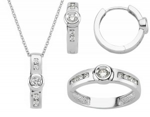 Schmuckset 925 Sterling Silber Zirkonia Schmuckset 925 Sterling Silber Zirkonia
