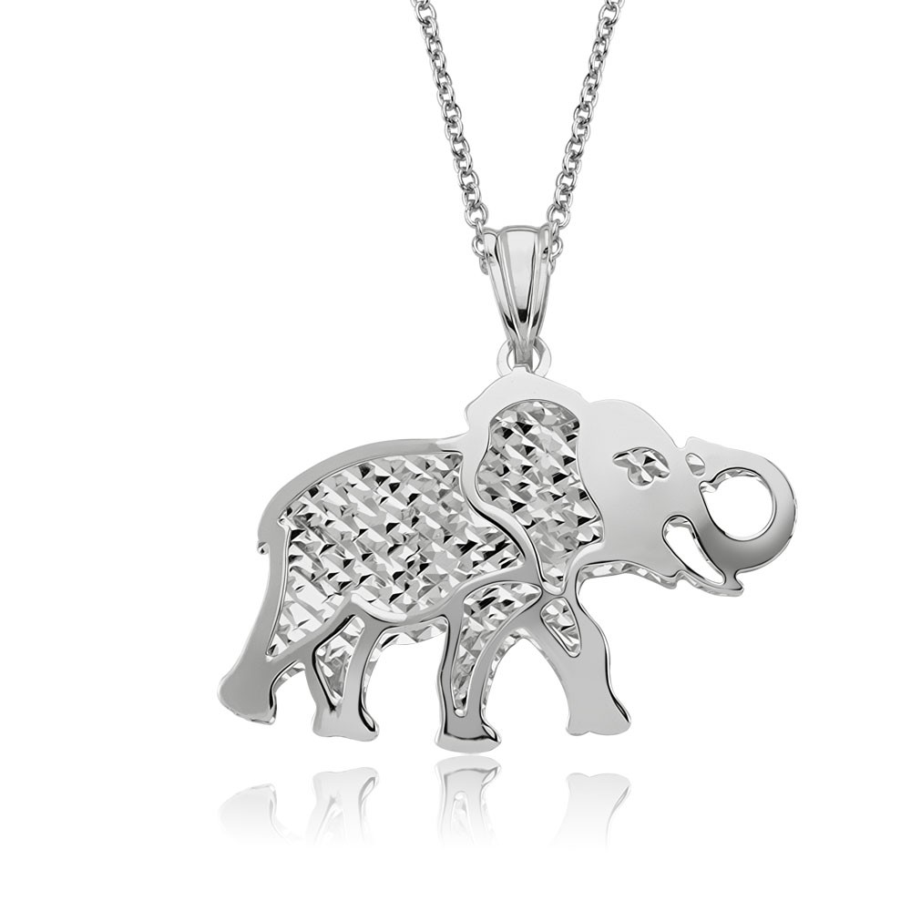 Sterling 925 Silber Anhänger Elefant