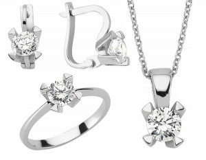 Schmuckset 925 Sterling Silber Zirkonia Schmuckset 925 Sterling Silber Zirkonia