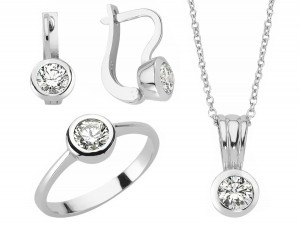 Schmuckset 925 Sterling Silber Zirkonia Schmuckset 925 Sterling Silber Zirkonia