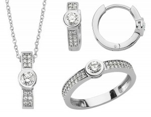 Schmuckset 925 Sterling Silber Zirkonia Schmuckset 925 Sterling Silber Zirkonia