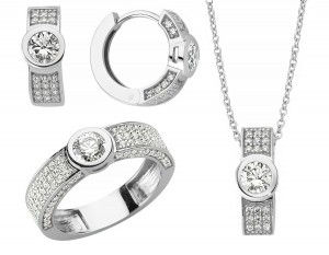 Schmuckset 925 Sterling Silber Zirkonia Schmuckset 925 Sterling Silber Zirkonia