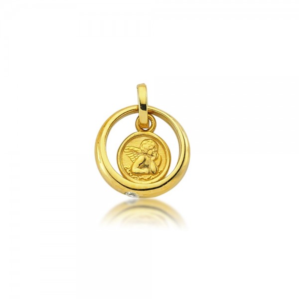 Taufring 333er Gold Engel