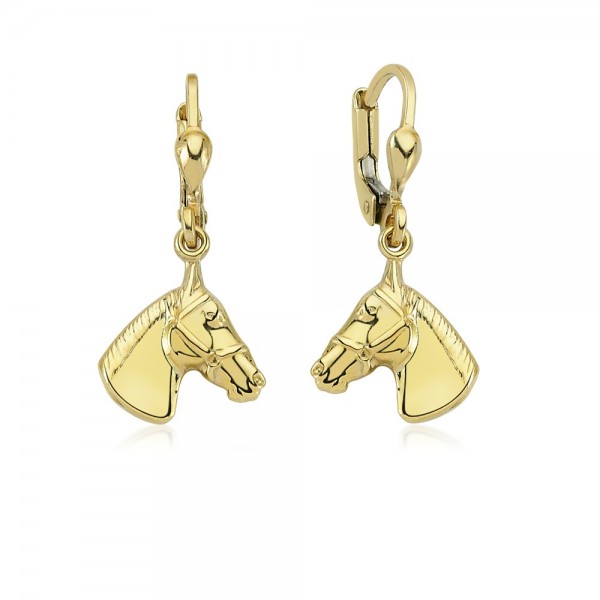 Ohrhänger Pferd 333er Gold