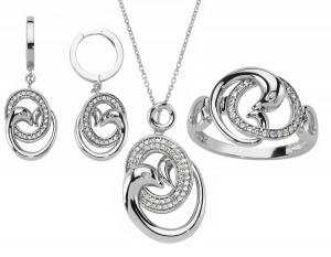 Schmuckset 925 Sterling Silber Zirkonia Schmuckset 925 Sterling Silber Zirkonia